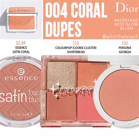 Dior coral blush dupes